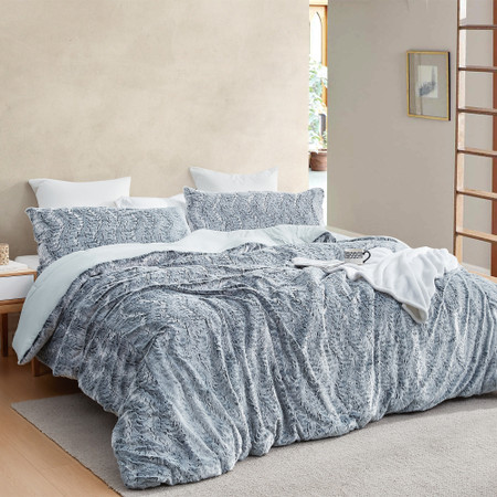 Wolf Tracks - Coma Inducer® (with Butter) Oversized Queen Comforter - Coyote Gray