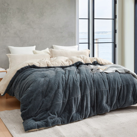 Plumpy Pudgy Portly Chunky Bunny - Coma Inducer® Oversized King Comforter - Poppy Seed Birch