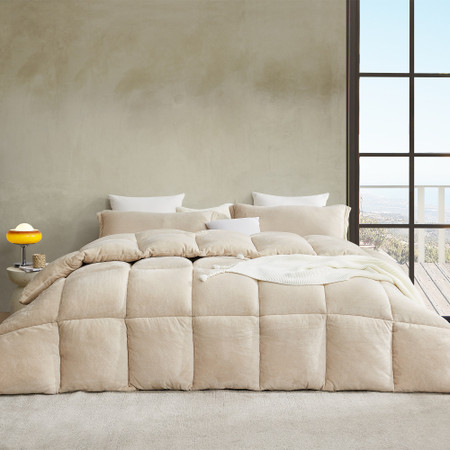 Thicker Than Thick - Coma Inducer® Queen Comforter - Down Alternative Ultra Plush Filling - Birch