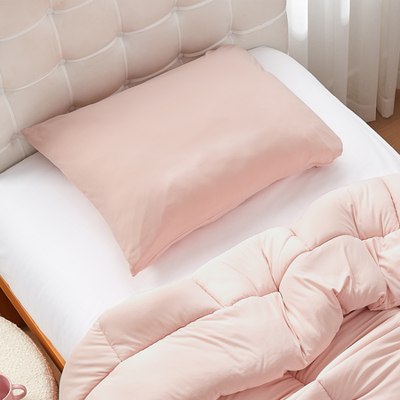 (2) Summertime - Coma Inducer Standard Shams - Vintage Pink