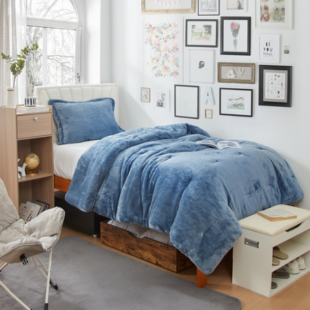 Coma Inducer® Oversized Twin Comforter - Me Sooo Comfy - Smoke Blue