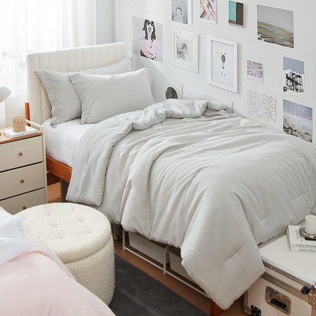 Dorm Haul® - Cozy College Comforter - Twin XL in Antarctica Gray
