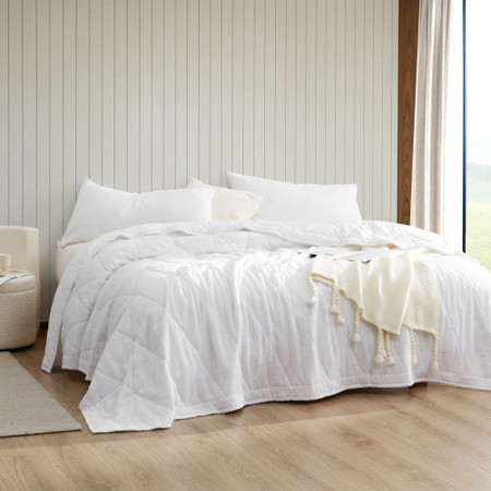 Dark Sky Reserve™ - Portugal Made Linen-Cotton Supersoft Queen Comforter - White