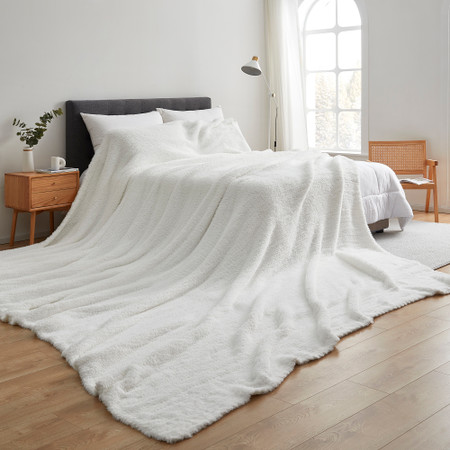 Longer than Long - Coma Inducer® Plush Blanket - Holy White