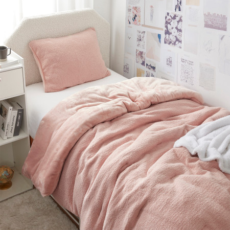 Cardigan Knit - Coma Inducer® Oversized Twin Comforter - Soft Pink