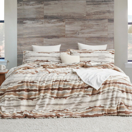 Cozy Rivers - Coma Inducer® Oversized Queen Comforter - Canyon Brown