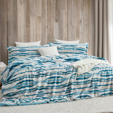 Cozy Rivers - Coma Inducer® Oversized King Comforter - Creekside Turquoise