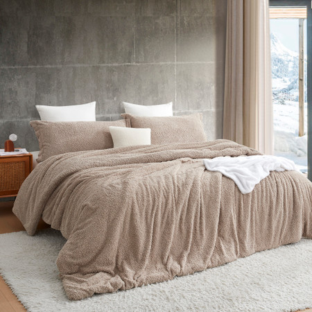 My Childhood Teddy Bear - Coma Inducer® Oversized Queen Comforter - Taupe Brown