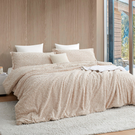 Obsessed - Coma Inducer® Oversized Queen Comforter - Almond Milk Taupe