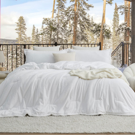 Softer than Soft - Coma Inducer® Oversized Queen Comforter - Double Plush White