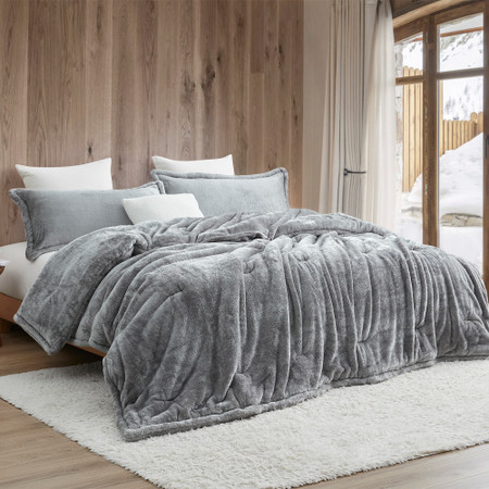 Softer than Soft - Coma Inducer® Oversized King Comforter - Double Plush Crystal Gray