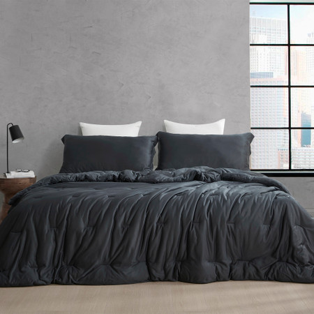 Cool as the Other Side of the Pillow - Coma Inducer® Oversized King Comforter - Black