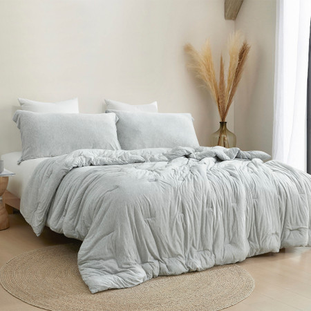 Bamboo Glacier - Coma Inducer® Oversized Queen Comforter - Frosty Gray