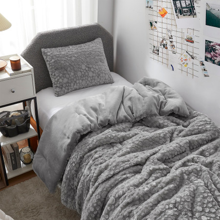 Tons of Texture - Coma Inducer® Oversized Twin Comforter - Space Gray