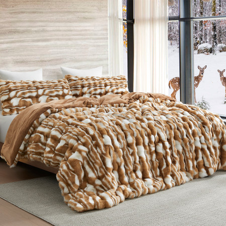 Oh Deer - Coma Inducer® Oversized Comforter - Fawn Brown