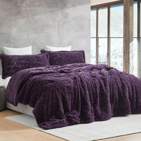 Wriggle With It - Coma Inducer® Oversized King Comforter - Darkest Possible Purple