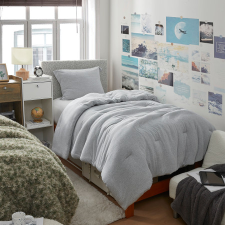 Sweater Weather - Coma Inducer® Oversized Twin Comforter - Glacier Gray