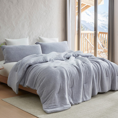 Sweater Weather - Coma Inducer® Oversized Queen Comforter - Nightfall Navy Snow