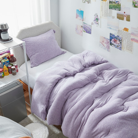 Sweater Weather - Coma Inducer® Oversized Twin Comforter - Snowy Purple