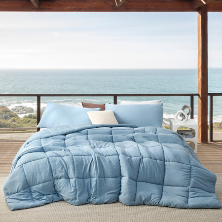 Beachfront Avenue - Coma Inducer® Oversized Queen Cooling Comforter - Smoke Blue