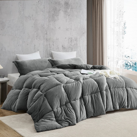 Fatter than Fat - Coma Inducer® Alaskan King Comforter - Quiet Shade Gray