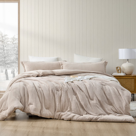 Warmer than Warm - Coma Inducer® Oversized Queen Comforter - Porcini Taupe