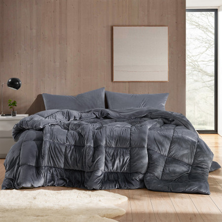I'm Not a Baby, I Just Sleep Like One - Coma Inducer® Full Comforter - Gunmetal Navy