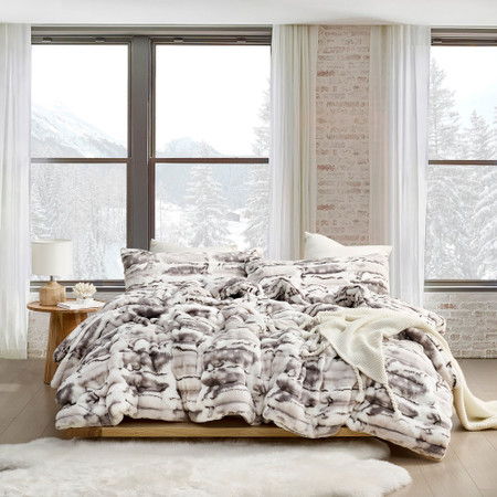 Jelly Rolls Chunky Bunny - Coma Inducer® Oversized King Comforter Set - Gray Stream