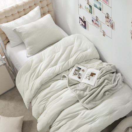 Summertime Thick® - Coma Inducer® Oversized Twin Comforter Set - White Onyx