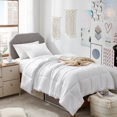 No Sweat Off My Arse - Coma Inducer® Oversized Twin Comforter Set - White