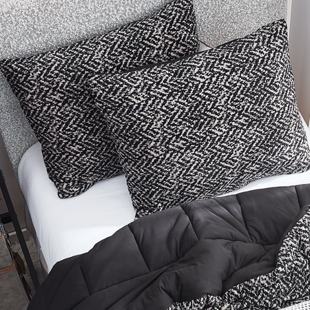 Peak of Cozy® - Coma Inducer® King Sham (2-Pack) - Black Gray