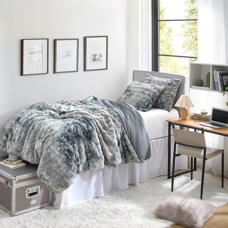 Chunky Bunny Spotty Yoga - Coma Inducer® Twin XL Comforter - White Gray