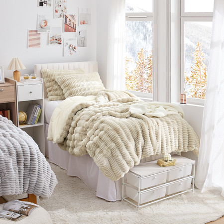 Chunky Bunny Peak of Cozy - Coma Inducer® Twin XL Comforter - Natural Beige