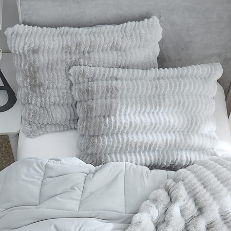 Chunky Bunny Peak of Cozy - Coma Inducer® King Sham (2-Pack) - Cozy Gray