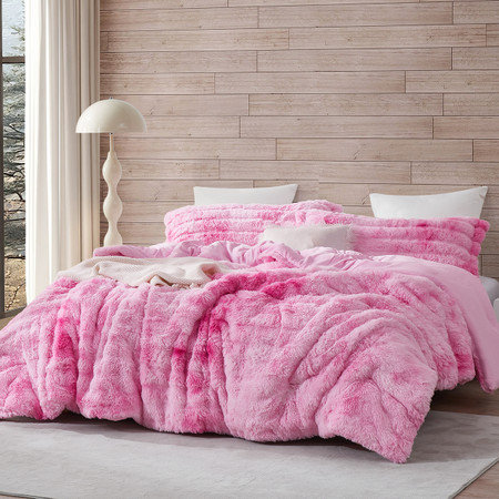 Snowball Chunky Bunny® - Coma Inducer® Oversized Comforter Set - Pink Cosmos