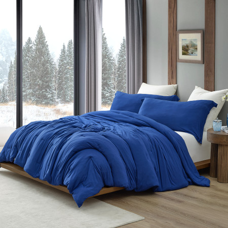 Chillin Panda - Coma Inducer® Oversized Comforter Set - Limoges Blue