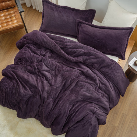 I Am Bed Serious - Coma Inducer® Oversized Queen Comforter Set - Nightshade Purple