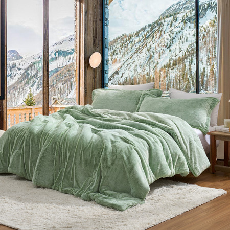 Mountain Moss - Coma Inducer® Alaskan King Comforter Set - Frosted Green