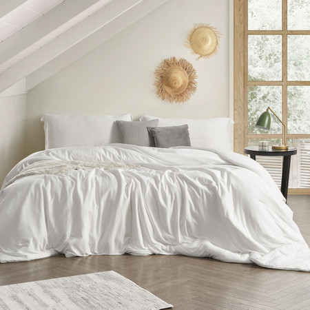 Cooler Than Cool - Coma Inducer® Oversized Queen Comforter - Real White (50% OFF!)