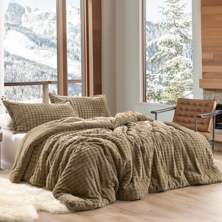Snowball® Double Chunky Bunny - Coma Inducer® Oversized Comforter Set - Baby Coriander Brown