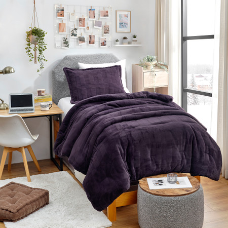 Better Than Anesthesia 2X - Coma Inducer® Oversized Twin Comforter Set - Purple Nightfall