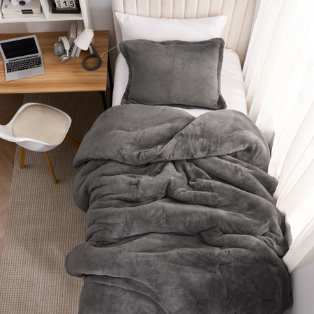 Get Under Me - Coma Inducer® Oversized Twin Comforter Set - Dark Night Gray