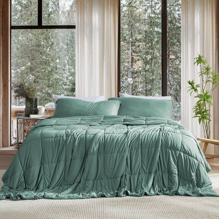 Down with the Thinness - Coma Inducer® Oversized Comforter Set - Duck Green