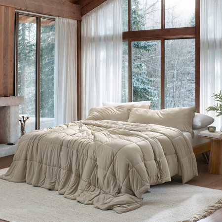 Down with the Thinness - Coma Inducer® Oversized Comforter Set - Chino