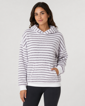 Coma Hoodie™ - Looks Soft - Gray Stripe