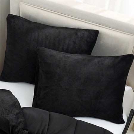 Coma-holic® - Coma Inducer® (with Butter) Standard Sham (2-Pack) - Black