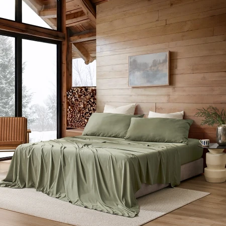 Snorze® Cloud Sheet Set - Coma Inducer® Ultra Cozy Bamboo - Queen in Burnt Olive