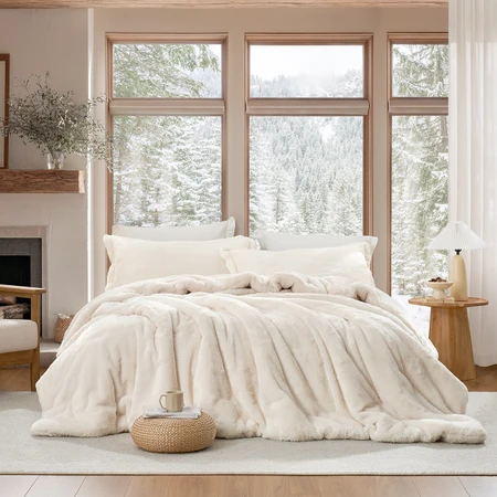 The DNR Chunky Bunny® - Coma Inducer® Oversized Queen Comforter Set - Creamy