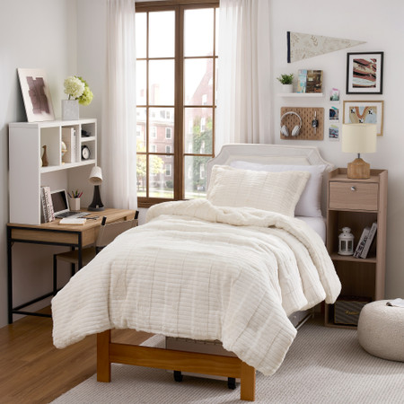 Roll Cakes® Chunky Bunny® - Coma Inducer® Oversized Twin Comforter Set - Natural Cream