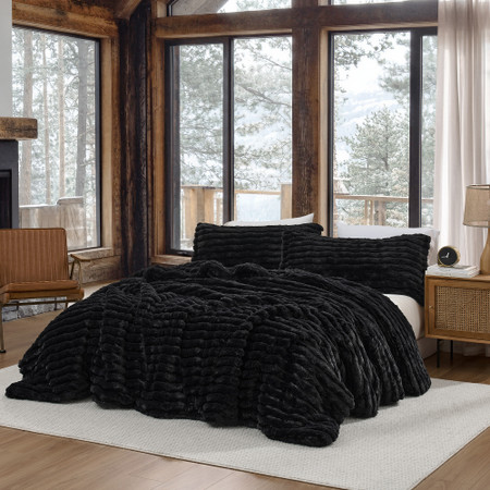 Roll Cakes® Chunky Bunny® - Coma Inducer® Oversized Queen Comforter Set - Black